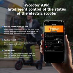 iScooter i10 Electric Scooter 10 Inch 650W 15Ah Scooter Foldable Electric Kick Scooter Max Range 45km Electric eScooter Whit APP
