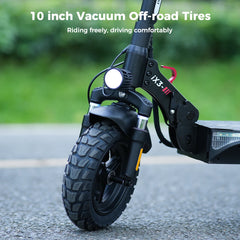iScooter iX3 1000W Powerful Electric Scooter 40KM Range 10inch Off Road Tire Electric Kick Scooter 10Ah 40KM/H Scooter for Adults
