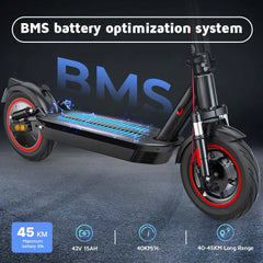iScooter i10 Electric Scooter 10 Inch 650W 15Ah Scooter Foldable Electric Kick Scooter Max Range 45km Electric eScooter Whit APP