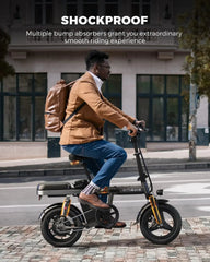 ENGWE T14 Electric Bicycle 250W Motor 48V10AH Removable Battery 14 Inch Mini Ebike Full Suspension Aduit City Foldable E-Bike - REMO MARK