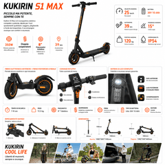 KuKirin S1 Max – Monopattino Elettrico 350W, 36V 10.4Ah, Autonomia fino a 39 km - REMO MARK