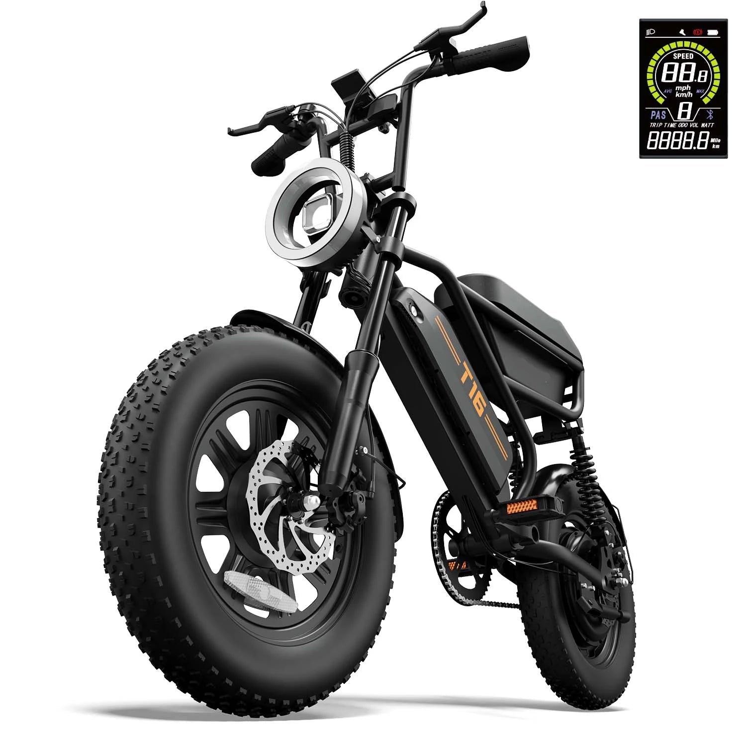 URLIFE T16 Urban off-road electric bicycle Bicycle 500W Motor 48V13AH Battery 16*3 Inch Fat Tire All-terrain electric bicycle - REMO MARK